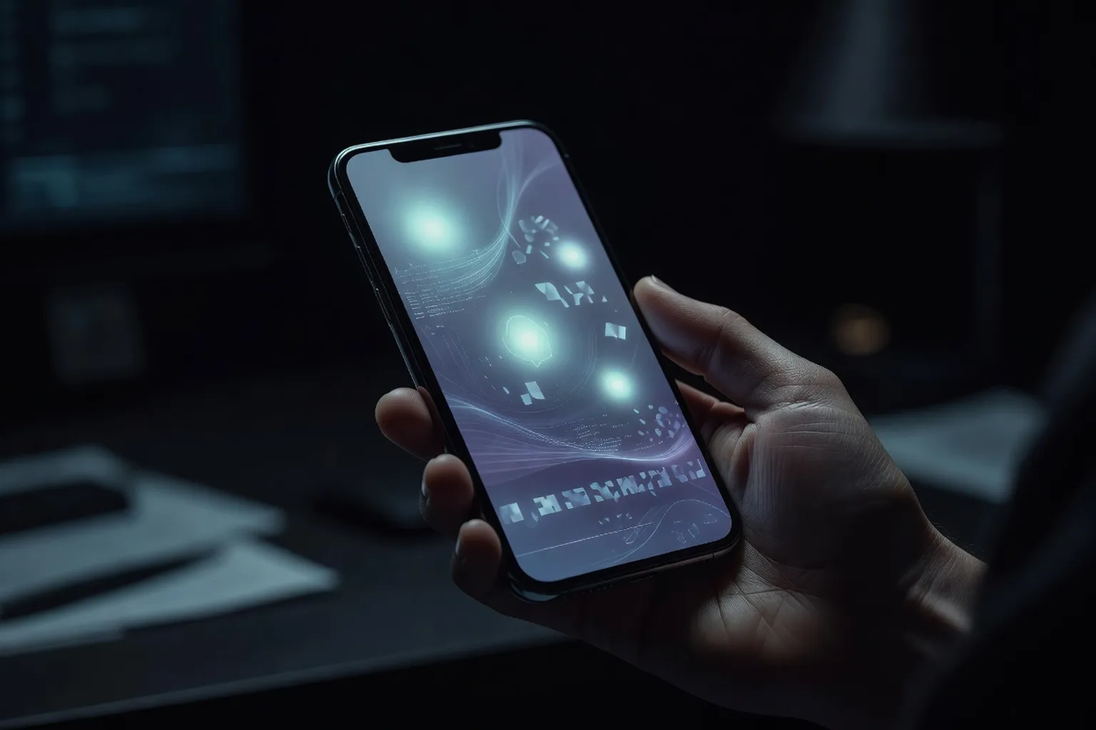 Application d’authentification affichant un code de vérification à six chiffres sur un smartphone
