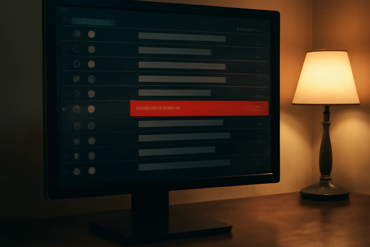 Capture stylisée d'un téléphone mobile affichant un faux SMS bancaire et une URL raccourcie suspecte, fond sombre éditorial